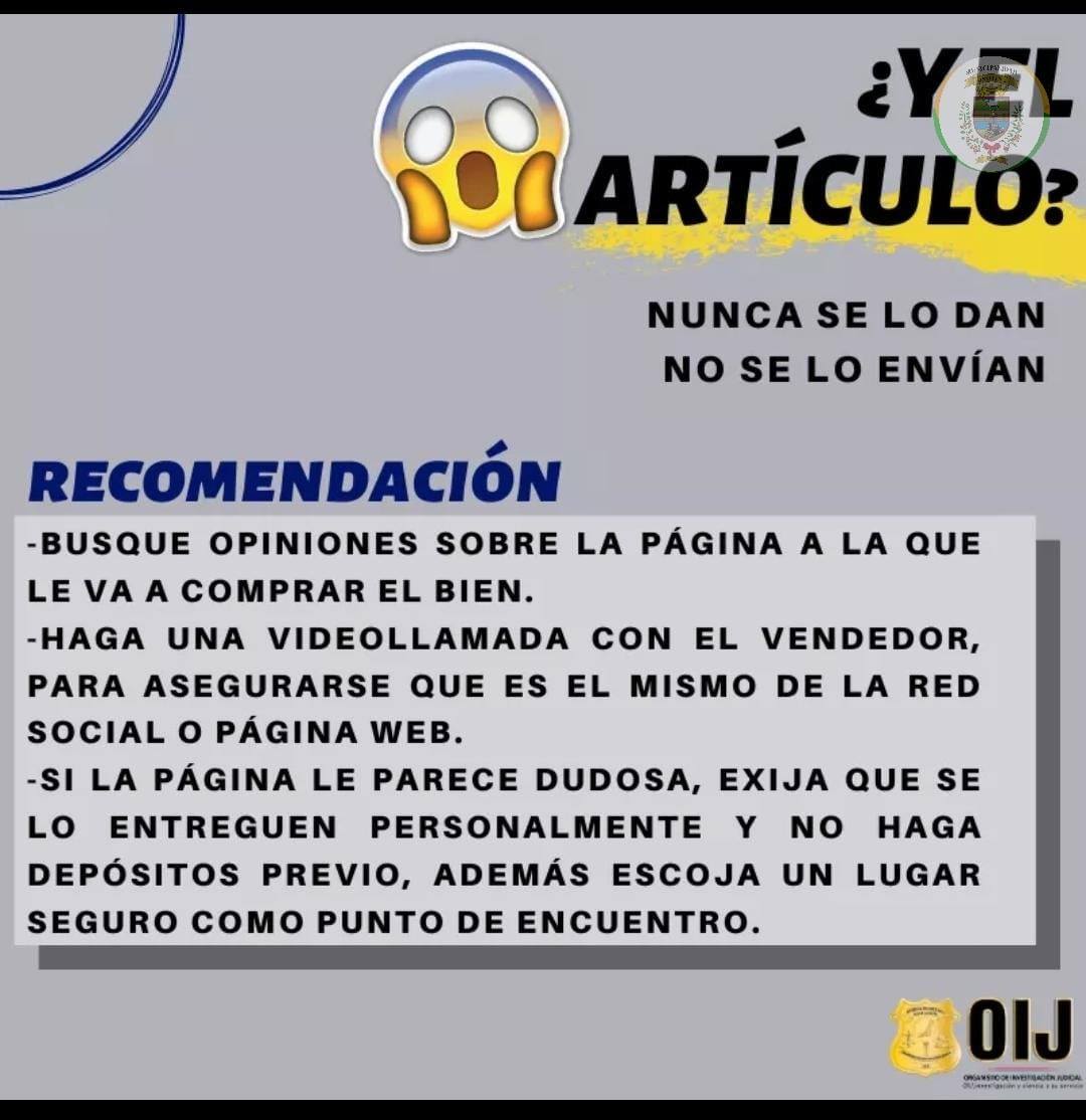 INFÓRMESE Y NO CAIGA EN ESTAFAS